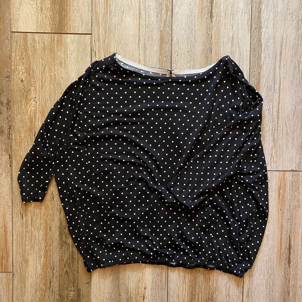 Loft polka dot dolman sleeve top - Picture 1 of 5